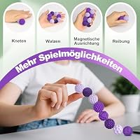 Zingbee 8 stück magnetische Fidget Toys,Silikon Magnetkugeln Anti-Stress – Ansicht 4