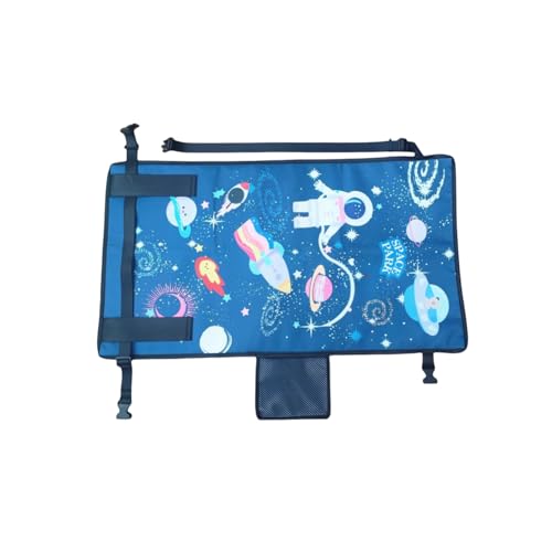 Rdttlv Airplane Seat Extender for Kids?Toddler Travel Bed?Portable Kids Travel Bed, Toddler Travel Essential? Foldable Airplane Crib for Kids (Navy Blue-01)