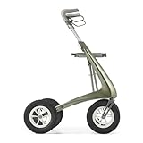 byACRE Carbon Overland All Terrain Walker for Adults – 14.8 Lbs Adult Walkers with 4 Wheels and Seat - Seated Walkers with Wheels - Worlds Lightest Folding All-Terrain Rolling Walker with Seat