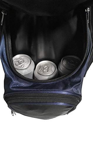 CaddyDaddy Roadrunner Wheeled Cart Golf Bag (Black/Blue)