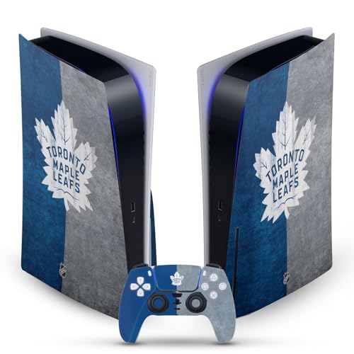 Autocollant de jeu PS5 Toronto Maple Leafs au design vintage vieilli effet en détresse