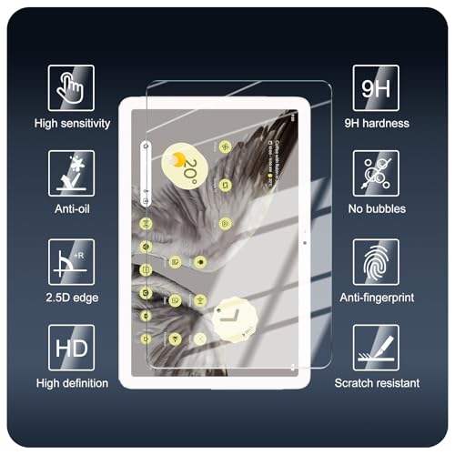 Protector de pantalla vidrio templado 11" x2 para Google Pixel miniatura 2