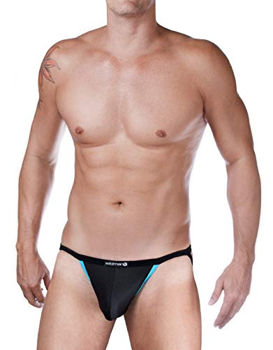 Wildmant Raw Mesh Micro Jockstrap Blue Contrast