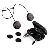 Zulu Audio Wearable Bluetooth Speakers for Running, Cycling, Biking and Hands-Free Calling. Thin Water Resistant Speakers Provide Clear, Vibrant Sound While Attached with Snap-Lock Magnets. (BLACK)