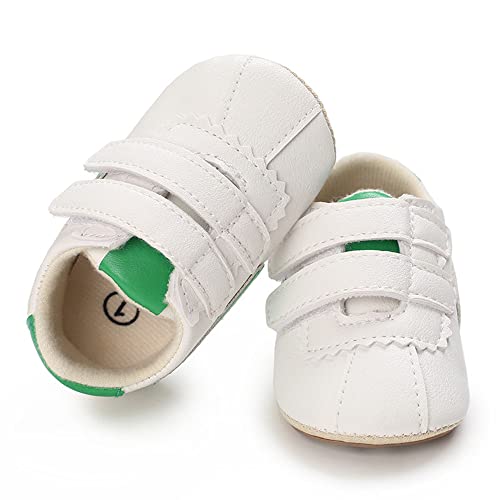 Image of Clowora Baby Boys Girls Shoes Non-Slip Rubber Sole Sneakers Infant First Walking Toddler Crib Shoes Newborn Loafers Flats.