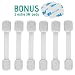 Child Safety Locks - Latches for Baby Proofing Cabinet, Drawers, Appliances, Toilet Seat, Fridge, Oven, etc | Adjustable Strap and Latch System | Uses 3M Adhesive | No Tools or Drilling | 6 Pack