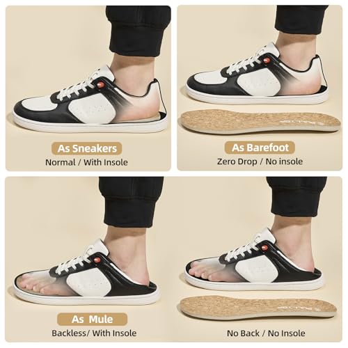 Image of Barefoot Wide Toe Box Shoes for Men - Minimalist Barefoot Dress Sneakers Zero Drop Slip on Non Slip for Walking