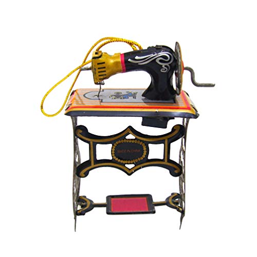 NUOBESTY Retro Sewing Machine Xmas Iron Sewing Machine Toy Christmas Desk Adornments Present for Children Kids
