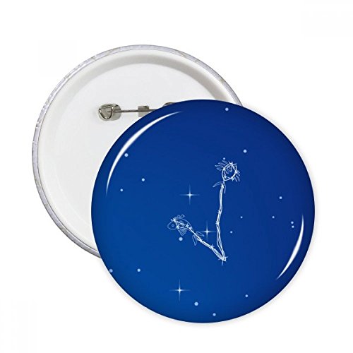 Bouton rond Constellation badge stylé pour personnaliser vos vêtements et vestes au quotidien