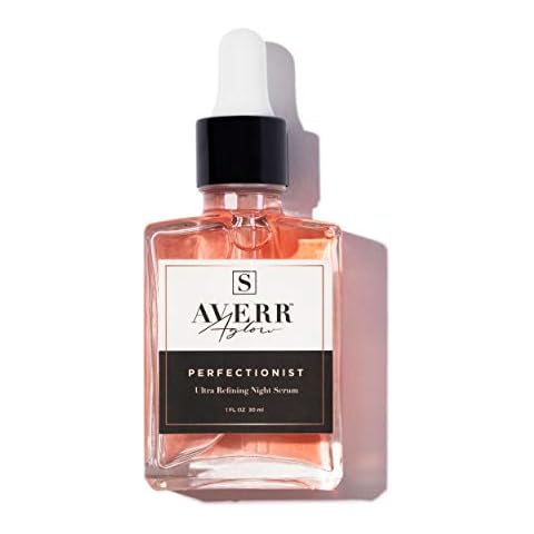 Averr Aglow Perfectionist Overnight Serum, Organic Skincare Solution, Facial Night Serum Cover