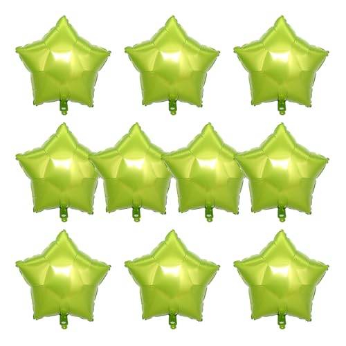 Image of MEETINGU 10PCS 18 inch Star Balloons Foil Balloons Foil Membrane Balloons Party & Wedding Decoration, Emerald Green