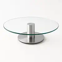 Bailarina Giratória Profissional Com Suporte Pé Para Bolo e Torta de Vidro Plataforma 32cm 360º Casa Buritis