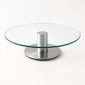 Bailarina Giratória Profissional Com Suporte Pé Para Bolo e Torta de Vidro Plataforma 32cm 360º Casa Buritis