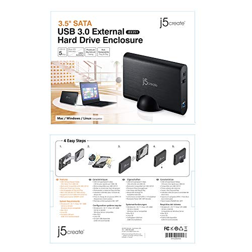 Caja externa SATA 3.5 pulgadas USB 3.0 j5create miniatura 7