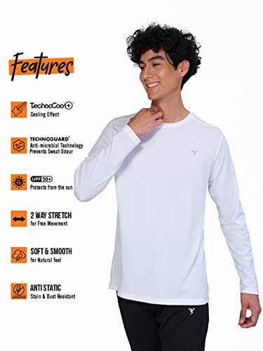 Image of TECHNOSPORT Men's Slim Fit T-Shirt - (MTOR17) Pack of 1