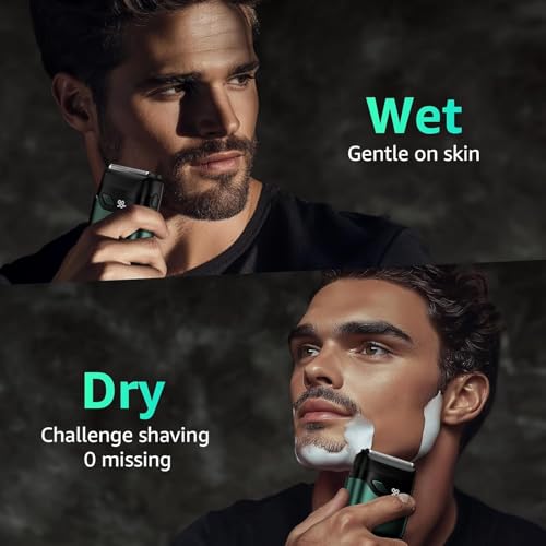Mbzoey Electric Foil Shavers for Men: IPX7 Waterproof - Emerald Green - image 7