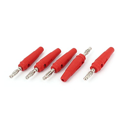 Conectores Banana Macho Rojo x5 para Audio miniatura 1