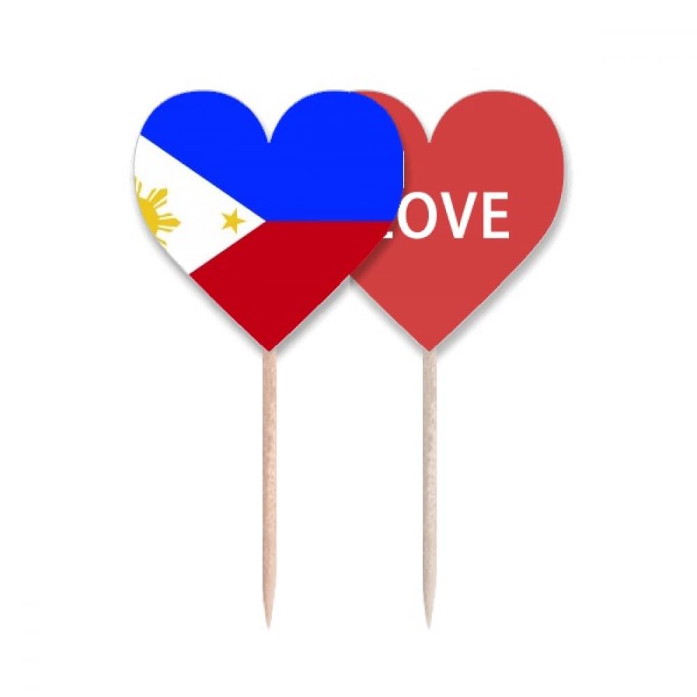 Étiquette cupcake drapeau Philippines pour identifier vos plats de fête asiatique