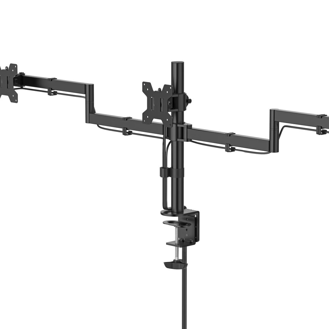 Hama Support Ecran PC (pour 3 moniteurs, Pivotant et Inclinable) Noir