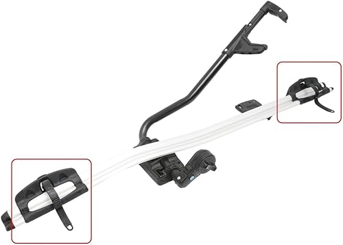 Miniatura 4 de Universal Bicycle Rack Mount Rear Wheel Holder Road Bike Tire Bracket Carrier Universal Car Roof Carrier Portable Plastic Metal Side Luggage Rack