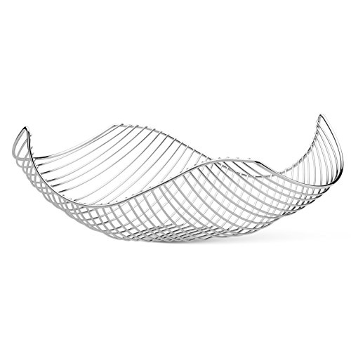 Vistella Fruit Bowl Basket in Chrome Silver - 6 Colors Available - Stainless