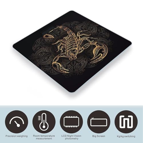 Báscula Digital de Baño Smart Scale Gold Scorpion miniatura 3