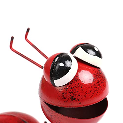 Dearbirder Metal Craft Ant Yard Decor Set Of 5 Colorful Cute Insect Wall Sculptures Indoor And Outdoor Colorful Metal Art Decoration #TOP2