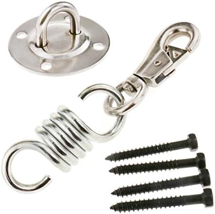 Inxens Heavy Duty Swivel Hook for Hammock Chair Hanging Kit - Made of Stainless Steel 500 LB Capacity