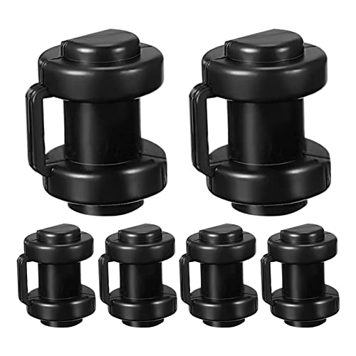 Fulenyi Trampolin-Netzkappen,Schutzkappen für Trampolinstangen - 1-Zoll-Trampolin-Gehäusestangenkappen für Trampolin-Netzhaken Trampolinteile