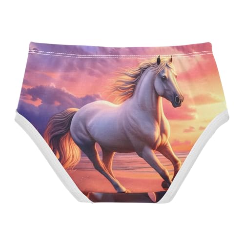 Majestic Horse Running Sunset Girls Underwear Toddler 2t Cotton Girl Panties Cute Colorful Underpants Briefs2