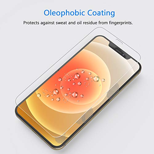 Yootech Screen Protector Compatible with Apple iPhone 12/iPhone 12 Pro,[4 Pack] Tempered Glass Screen Protector for iPhone 12/iPhone 12 Pro 2020[Anti-Scratch][Bubble Free][Case-friendly],6.1-Inch - Thumbnail 4