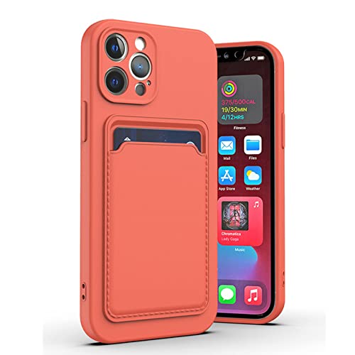 Étui de poche mince avec porte-cartes pour iPhone 13 Mini et 12 silicone
