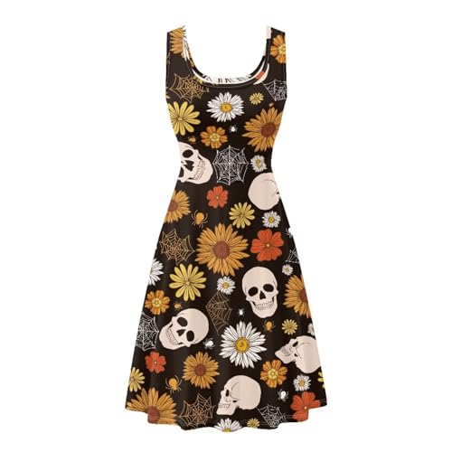 Image of TOADDITDO Womens Summer Sleeveless Tank Dress with 2 Side Pockets XS-4XL Plus Size