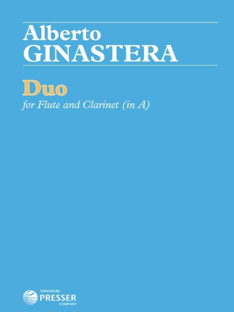 Duo pour flûte et clarinette flûte traversière partition imprimée duo