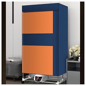 NURII Verwarmde droger, Afstandsbediening Sneldrogende Verwarming Kleding Luchter, Grote Ruimte Energiebesparing Verwarmde Kleding Rail Nat Weer, Blauw