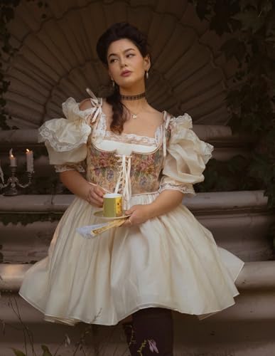 Image of Scarlet Darkness Women's Underbust Corset Top Renaissance Medieval Lace-up Boned Fairycore Pirate Corsets