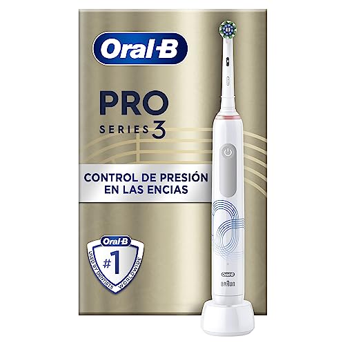 Oral-B Pro Series 3 Cepillo de Dientes Eléctrico con Mango Recargable y 2 Cabezales, Diseñado por...
