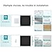Happy Reunion 8x8 Picture Tiles | Mix Tiles Picture Frames Stick on Wall | Photo Tiles Peel and Stick Picture Frames as Gallery Wall Frame Set (Black - 9 Pcs)