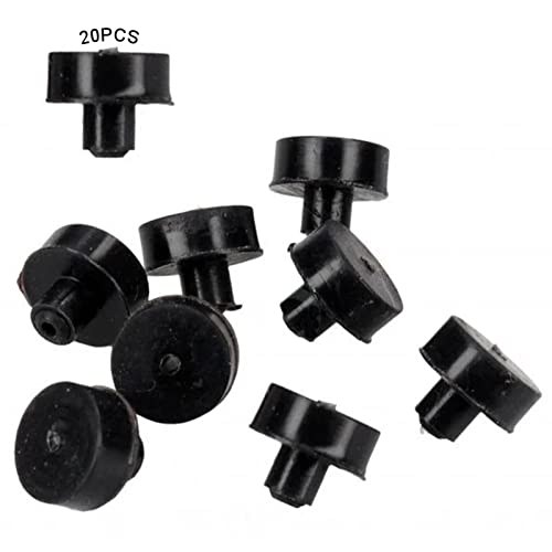 Tampons Patins Grill Fonte, Patins de Rechange pour Différents Modèles de Grilles de Cuisson et Cuisines à Gaz, Patins pour Grille Anti-rayures, Plaque de Cuisson en Fonte, 20pc