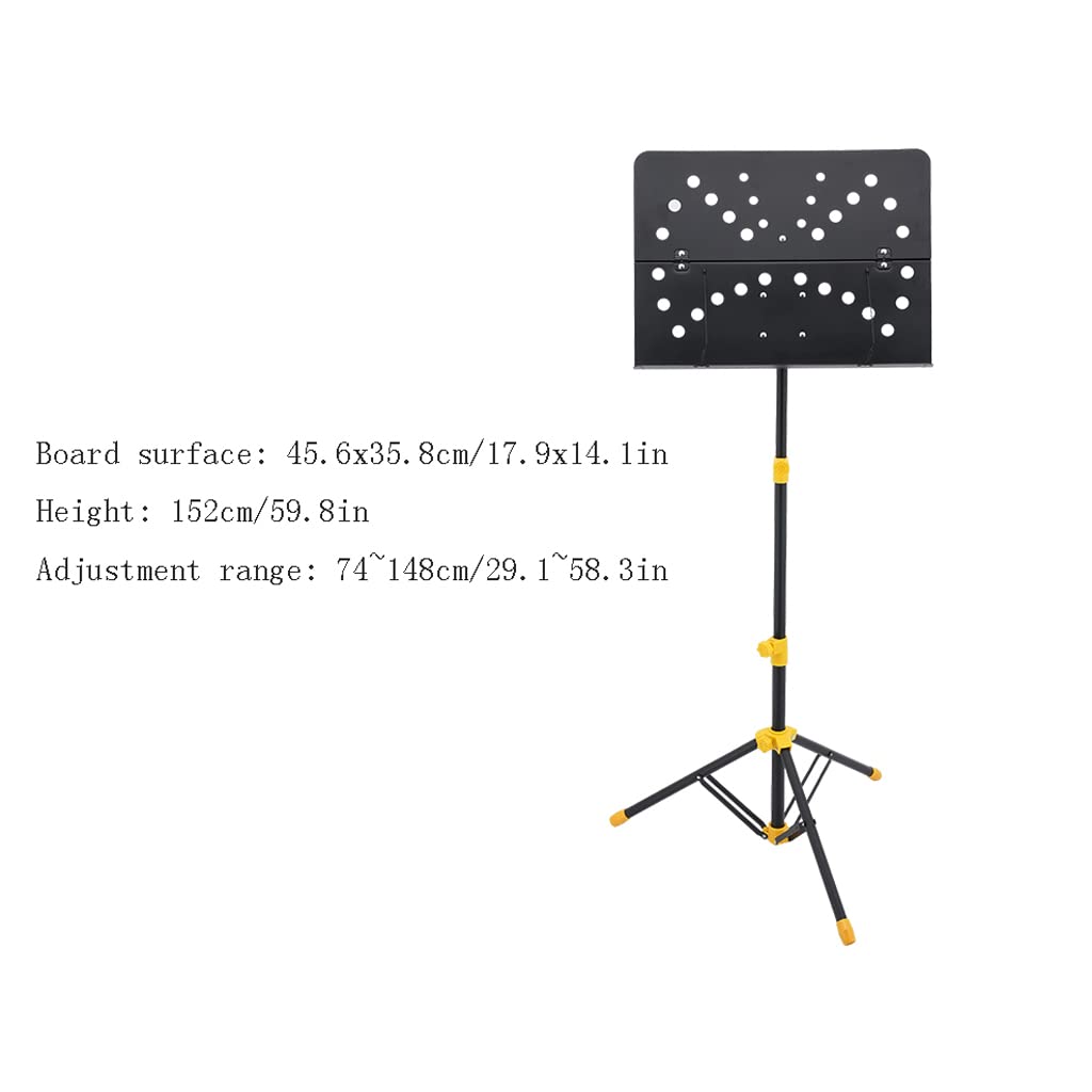 OSCCAR Pupitre Support de partition réglable Portable Pliable à Double Usage Support de Livre de Bureau Support de Tablette pour Les Joueurs de Violon ukulélé Guitare Pupitre de partitions
