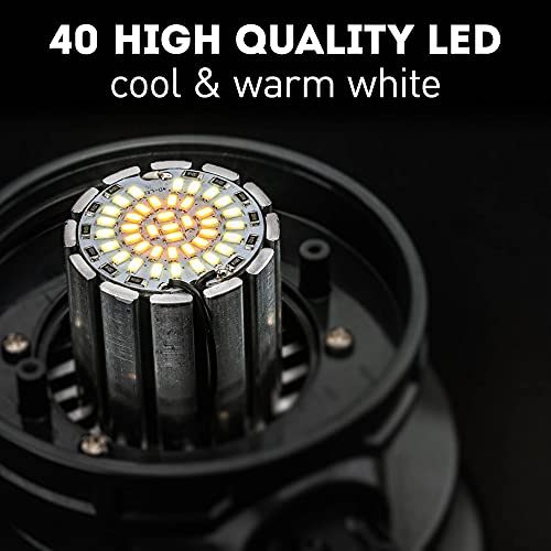 Favour Retro LED Campinglampe Laterne High-Power 1300 Lumen, Vintage Design, Camping Licht, Sturmlaterne Farbtemperatur… - Image 7