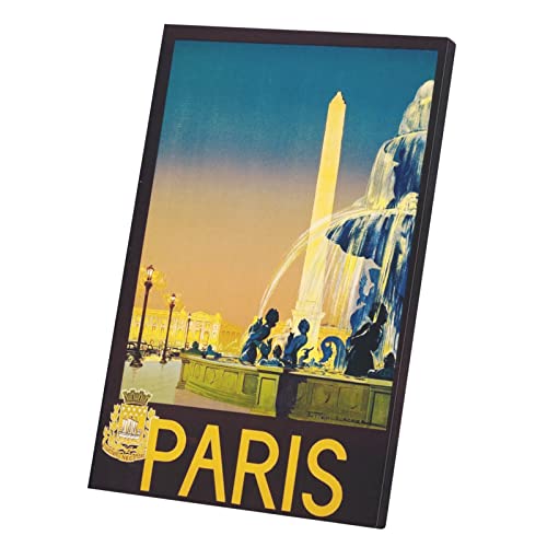 Poster vintage voyage Paris pour habiller un mur vide 30x46