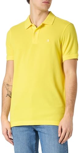 United Colors of Benetton Erkek Regular Fit Kısa Kollu Polo T-shirt Sarı M - Görsel 1