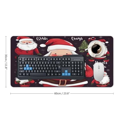 Christmas Santa Claus Desk Pad con base de goma grande miniatura 2