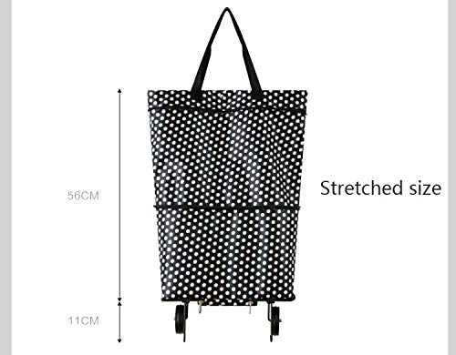 Einkaufstasche klein Einkaufstrolley Klappbar,Tragbare Multifunktions-Tragetasche aus Oxford Einkaufstasche… – Bild 3