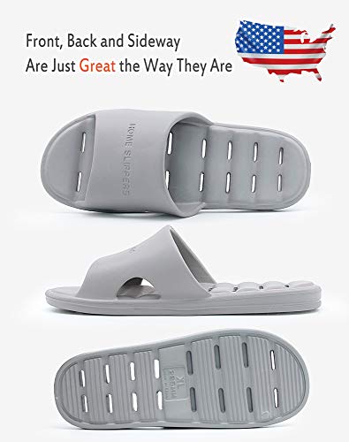 Image of Women's Shower Slipper, Quick Drying Non-Slip Slippers, Bathroom House & Pool Sandals, In-Door Slipper for Gym, Soft Sole, Beige, Size S, M, L, XL