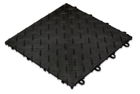 RaceDeckGarage Flooring - RDBLK-24 (Black, 12x12)