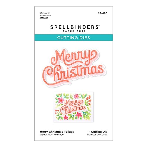 Layered Merry Christmas Foliage Stencil & Die Bundle=from The Layered Christmas Stencils Collection, Clear & Metal - Image 3