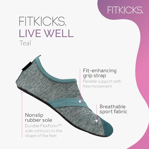 Image of FITKICKS Original Women's Foldable Active Lifestyle Minimalist Footwear Barefoot Yoga Sporty Water Shoes