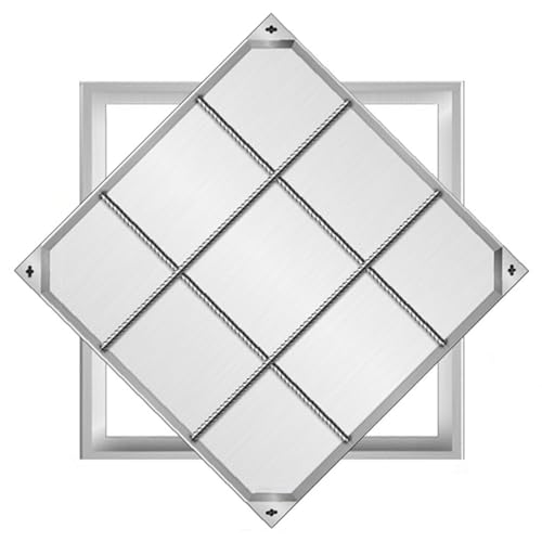 Tapa Cuadrada de Acero Inoxidable de Alta Resistencia para Registros